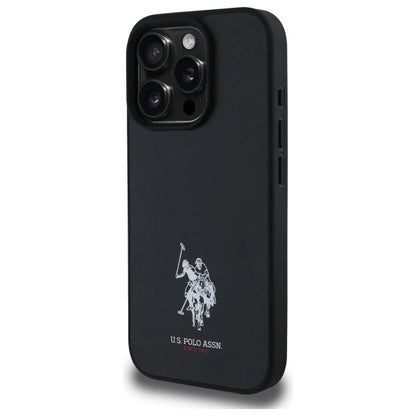 US Polo USHCP15XPGEK iPhone 15 Pro Max 6.7" black/black Leather Embroidered DH Color_1