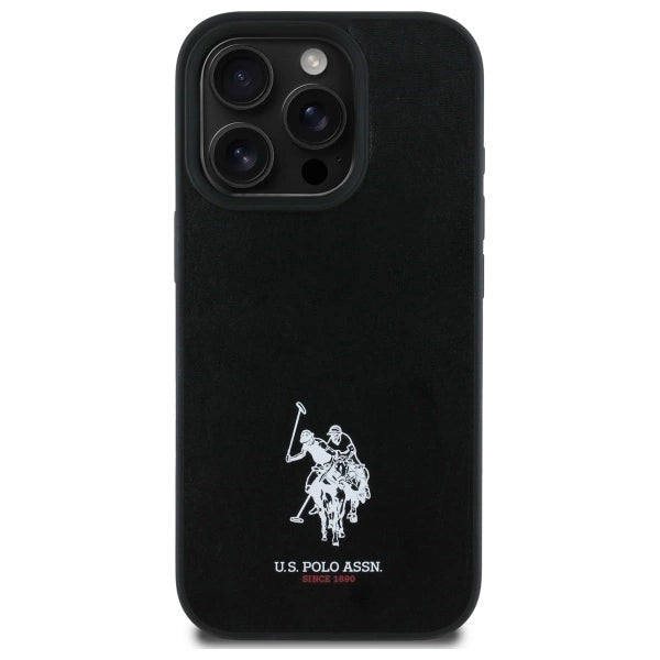 US Polo USHCP15XPGEK iPhone 15 Pro Max 6.7" black/black Leather Embroidered DH Color_2