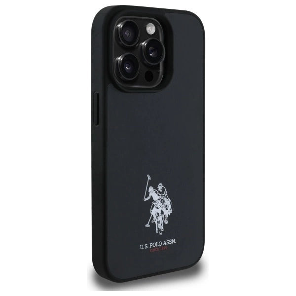 US Polo USHCP15XPGEK iPhone 15 Pro Max 6.7" black/black Leather Embroidered DH Color_3