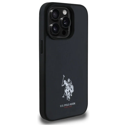 US Polo USHCP15XPGEK iPhone 15 Pro Max 6.7" black/black Leather Embroidered DH Color_3