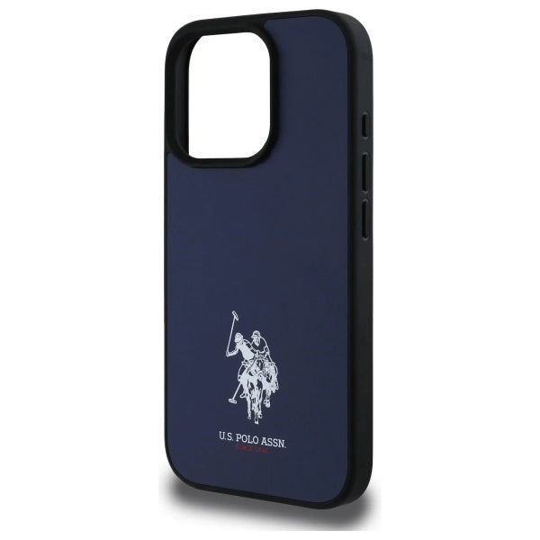 US Polo USHCP15XPGEV iPhone 15 Pro Max 6.7" Navy Leather Embroidered DH Color_5