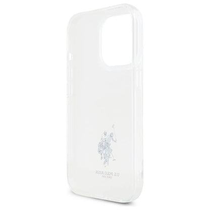 US Polo USHCP15XUSMT iPhone 15 Pro Max 6.7&quot; Clear/Transparent IML Printed Double Horse Logo_5