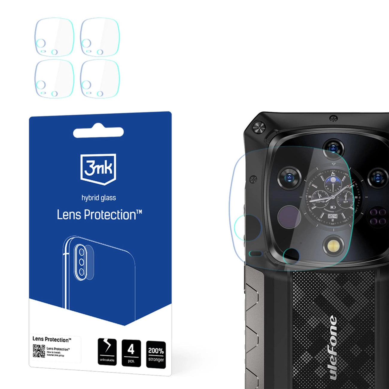 3mk Lens Protection Hybrid Glass for Camera Lens on Ulefone Armor 28 Ultra_0