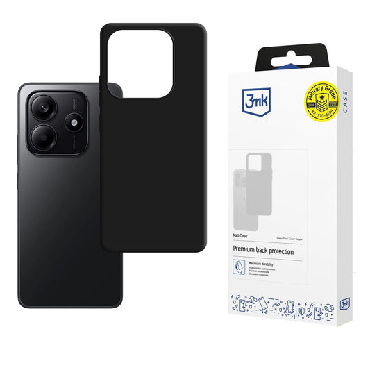 3mk Matt Case for Xiaomi Redmi Note 14 4G - matt black_0