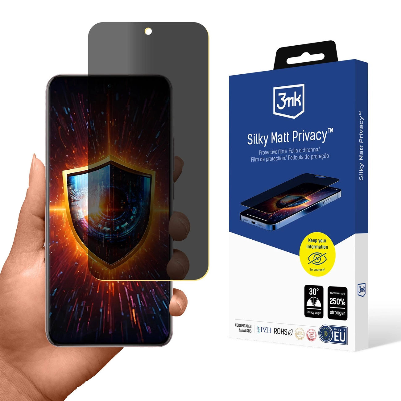 Privacy screen protector 3mk Silky Matt Privacy for Oppo Reno 13_0