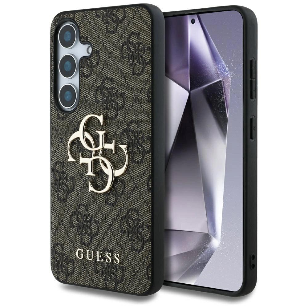 Guess Big 4G Logo Classic Logo Case for Samsung Galaxy S25 Brown_0