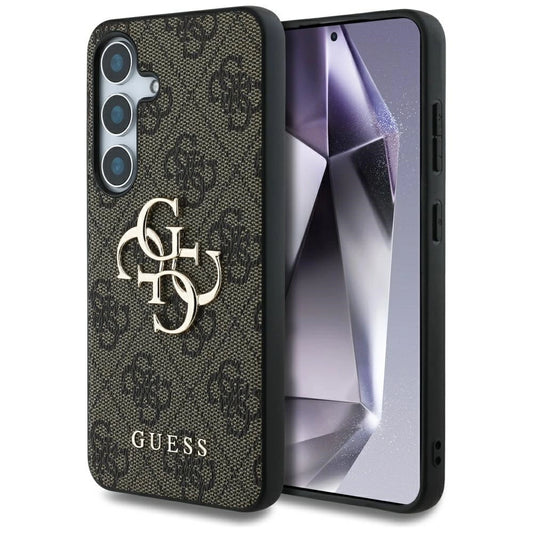 Guess Big 4G Logo Classic Logo Case for Samsung Galaxy S25 Brown_0