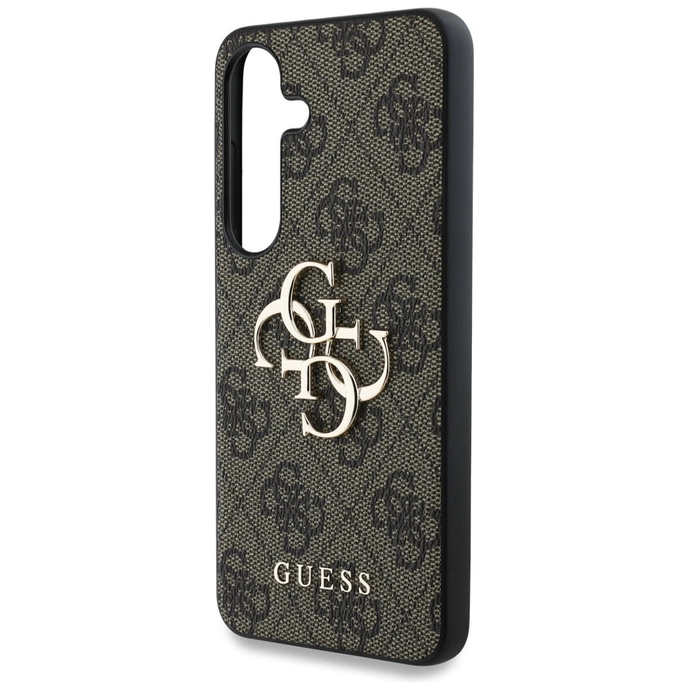 Guess Big 4G Logo Classic Logo Case for Samsung Galaxy S25 Brown_5