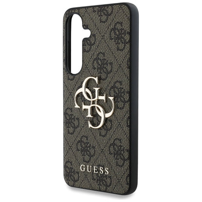 Guess Big 4G Logo Classic Logo Case for Samsung Galaxy S25 Brown_5
