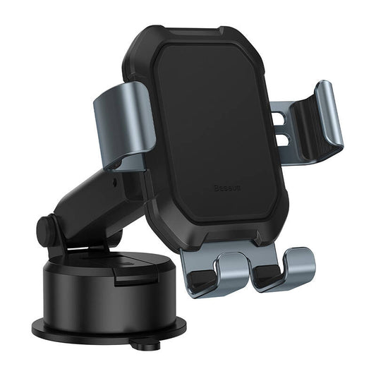 Gravity car mount for Baseus Tank phone with suction cup (black)_0