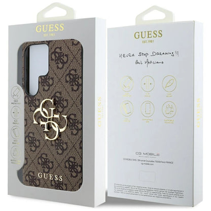 Guess Big 4G Logo Classic Logo Case for Samsung Galaxy S25 Ultra Brown_7