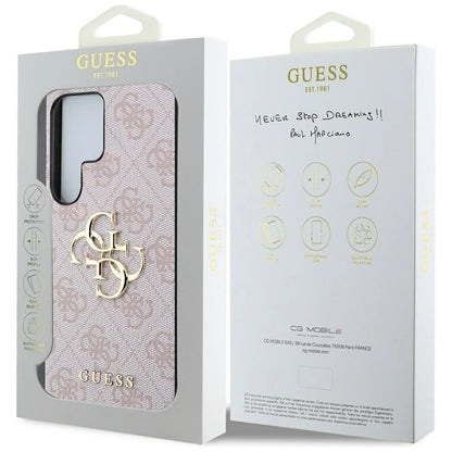Guess Big 4G Logo Classic Logo Case for Samsung Galaxy S25 Ultra Pink_7