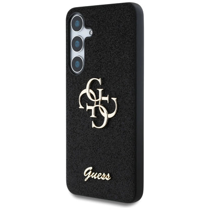Guess Fixed Glitter Big 4G Metal Logo case for Samsung Galaxy S25 Plus black_1