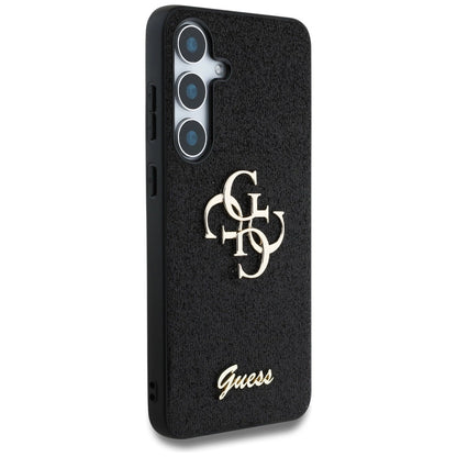 Guess Fixed Glitter Big 4G Metal Logo case for Samsung Galaxy S25 Plus black_3