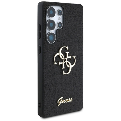 Guess Fixed Glitter Big 4G Metal Logo case for Samsung Galaxy S25 Ultra black_3