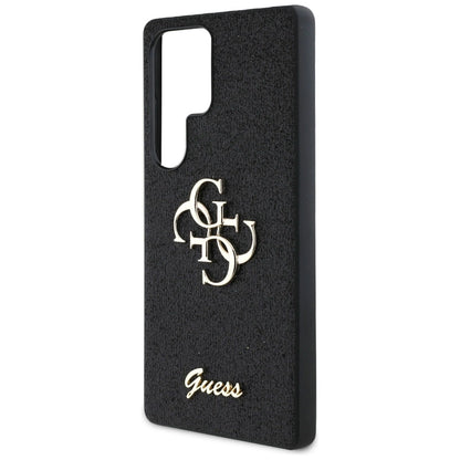 Guess Fixed Glitter Big 4G Metal Logo case for Samsung Galaxy S25 Ultra black_5