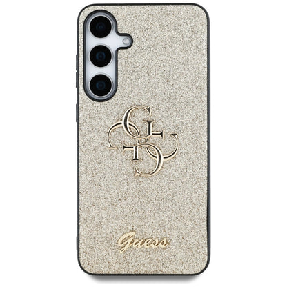 Guess Fixed Glitter Big 4G Metal Logo case for Samsung Galaxy S25 gold_2