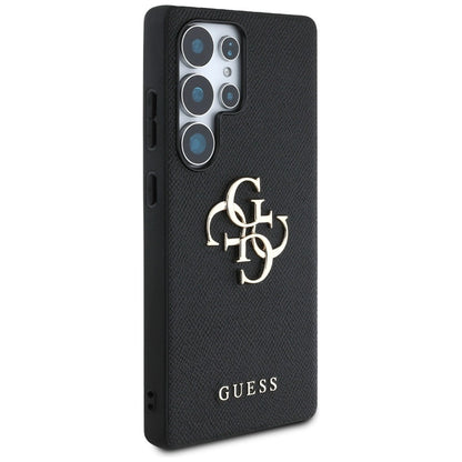 Guess Grained Big 4G Logo Small Classic Logo case for Samsung Galaxy S25 Ultra black_3