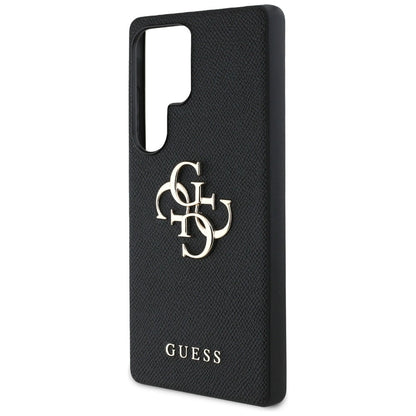 Guess Grained Big 4G Logo Small Classic Logo case for Samsung Galaxy S25 Ultra black_5