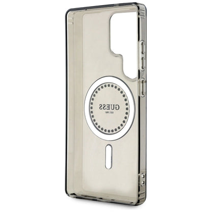 Guess Rhinestones Printed Classic Logo MagSafe Samsung Galaxy S25 Ultra case black_6