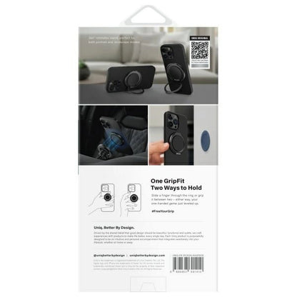 Uniq Keva Air iPhone 16 Pro 6.3" Magclick Charging Case Black/Carbon Black_2