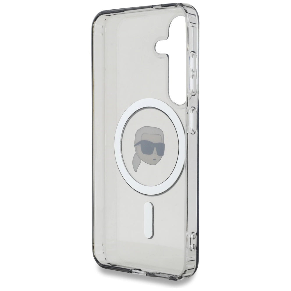 Case Karl Lagerfeld Button Karl Head Printed Logo MagSafe Samsung Galaxy S25 black_6