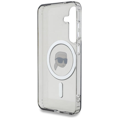 Case Karl Lagerfeld Button Karl Head Printed Logo MagSafe Samsung Galaxy S25 black_6