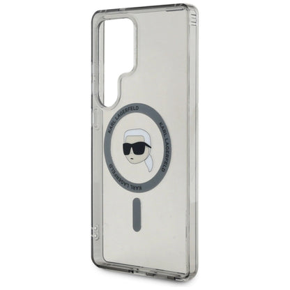 Case Karl Lagerfeld Button Karl Head Printed Logo MagSafe Samsung Galaxy S25 Ultra black_5