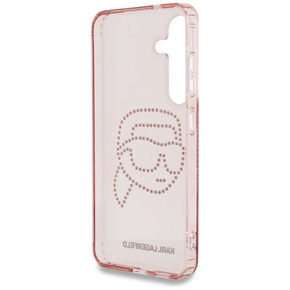Karl Lagerfeld Rhinestones K. Head Logo Samsung Galaxy S25 Case Pink_6