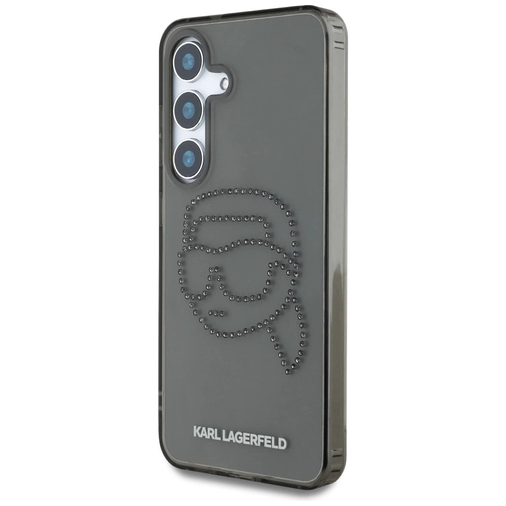 Case Karl Lagerfeld Rhinestones Karl Head Logo Samsung Galaxy S25 black_1