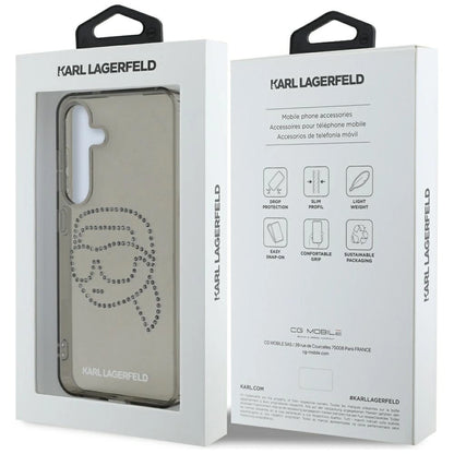 Case Karl Lagerfeld Rhinestones Karl Head Logo Samsung Galaxy S25 black_7