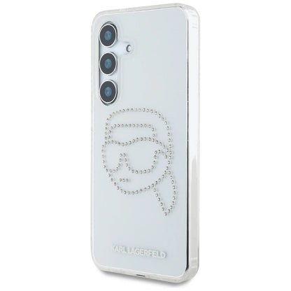 Case Karl Lagerfeld Rhinestones Karl Head Logo Samsung Galaxy S25 transparent_1