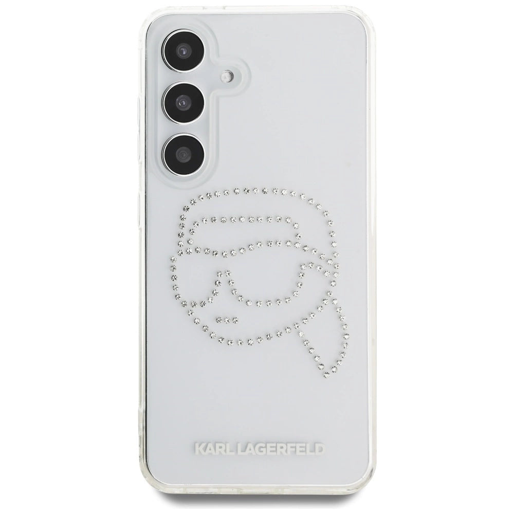 Case Karl Lagerfeld Rhinestones Karl Head Logo Samsung Galaxy S25 transparent_2