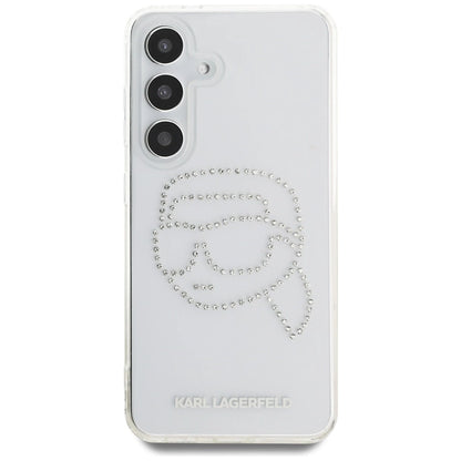 Case Karl Lagerfeld Rhinestones Karl Head Logo Samsung Galaxy S25 transparent_2