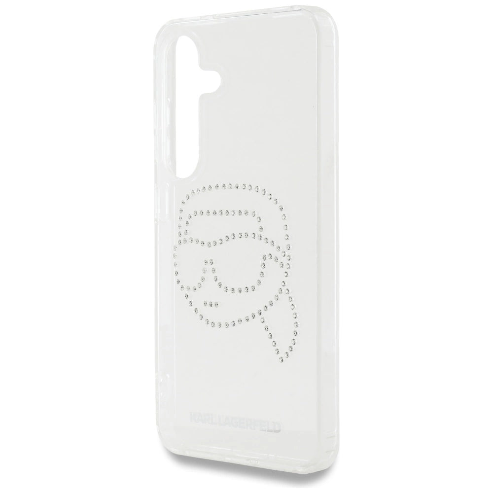 Case Karl Lagerfeld Rhinestones Karl Head Logo Samsung Galaxy S25 transparent_5