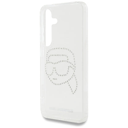Case Karl Lagerfeld Rhinestones Karl Head Logo Samsung Galaxy S25 transparent_5