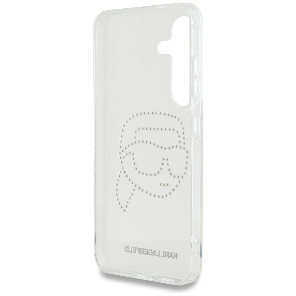 Case Karl Lagerfeld Rhinestones Karl Head Logo Samsung Galaxy S25 transparent_6