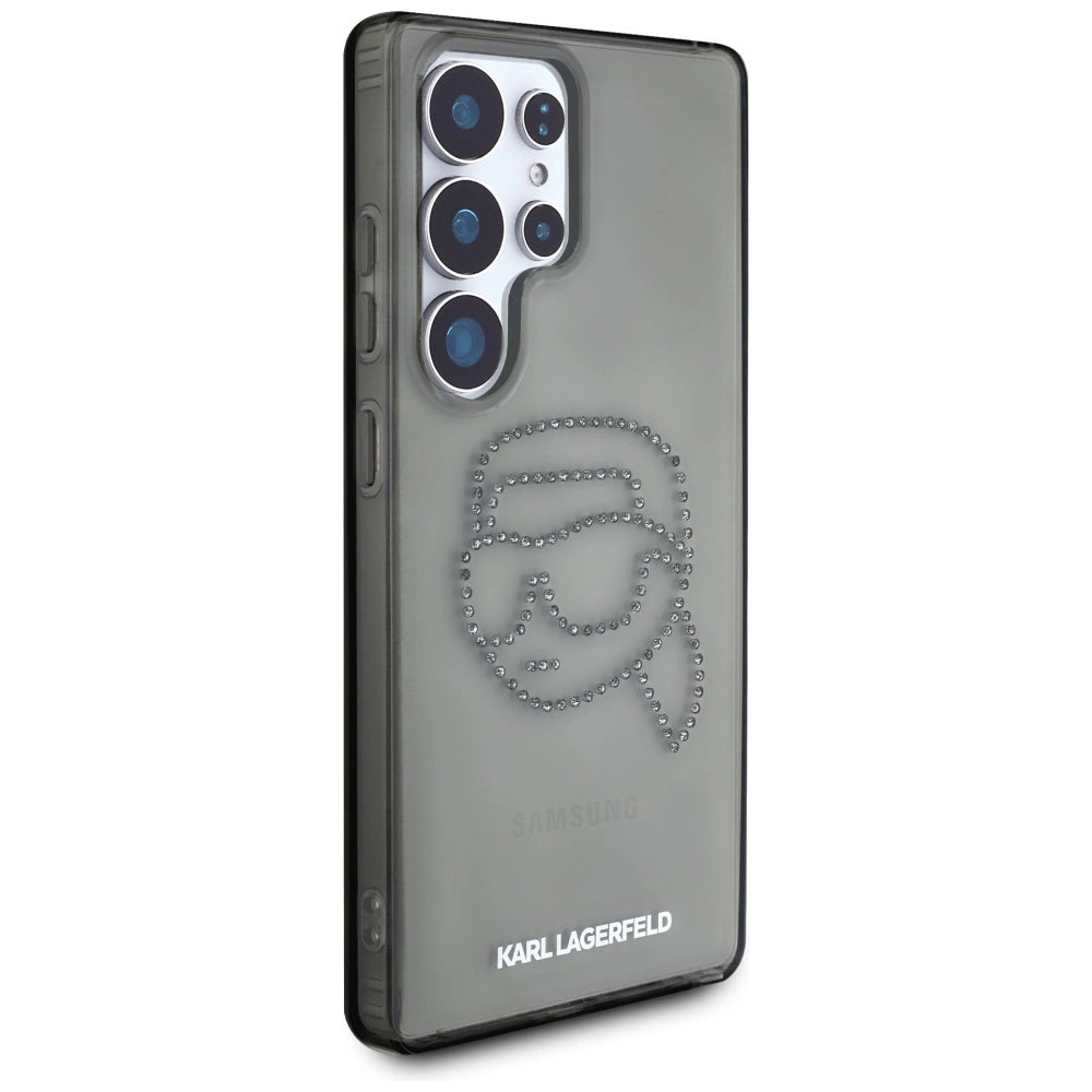 Case Karl Lagerfeld Rhinestones Karl Head Logo Samsung Galaxy S25 Ultra black_3
