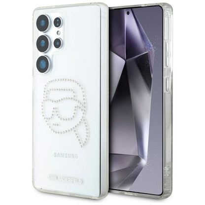 Case Karl Lagerfeld Rhinestones Karl Head Logo Samsung Galaxy S25 Ultra transparent_0