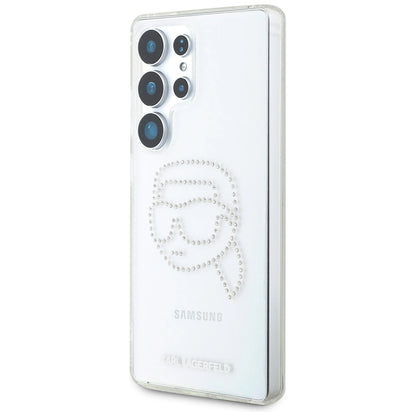 Case Karl Lagerfeld Rhinestones Karl Head Logo Samsung Galaxy S25 Ultra transparent_1