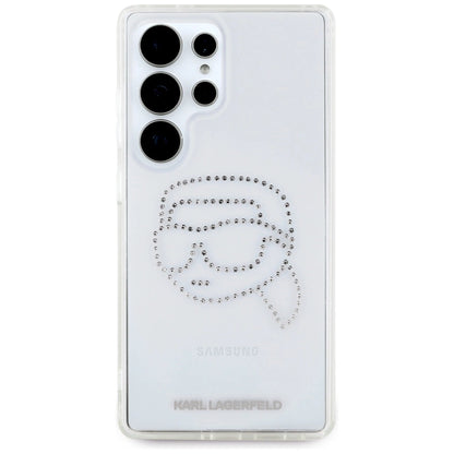 Case Karl Lagerfeld Rhinestones Karl Head Logo Samsung Galaxy S25 Ultra transparent_2