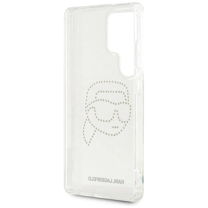Case Karl Lagerfeld Rhinestones Karl Head Logo Samsung Galaxy S25 Ultra transparent_6