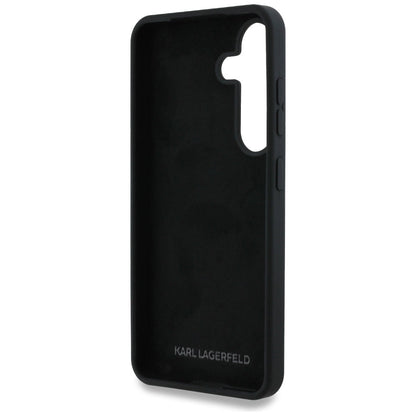 Case Karl Lagerfeld Silicone Metal Signature Logo Samsung Galaxy S25 black_6