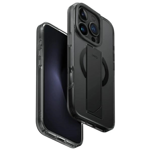Uniq Heldro Max iPhone 16 Pro 6.3" Magclick Charging Case Black/Vapour Smoke_0