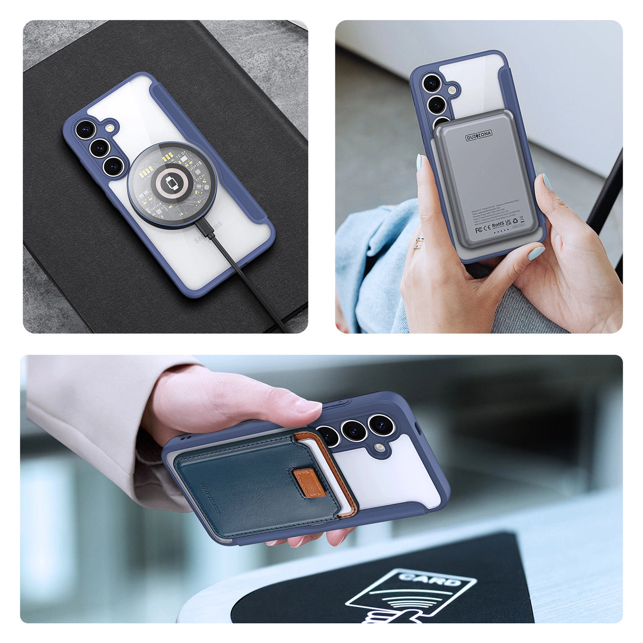 Dux Ducis Skin X Pro case for Samsung Galaxy S25 with MagSafe and wallet - blue_8