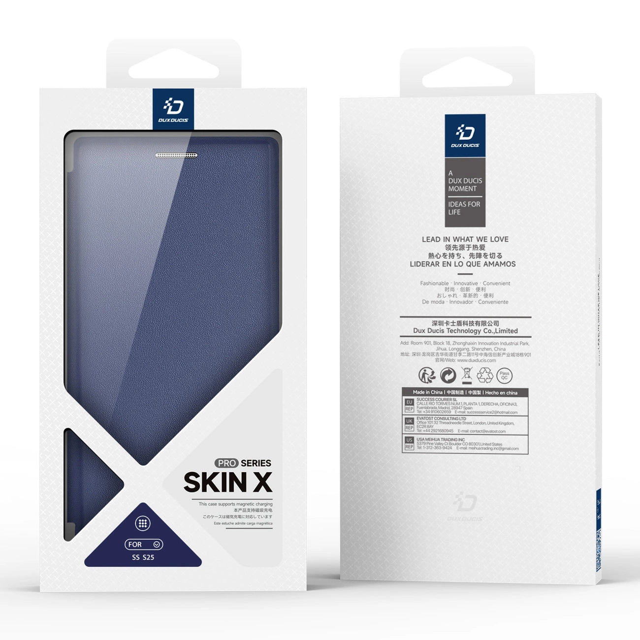 Dux Ducis Skin X Pro case for Samsung Galaxy S25 with MagSafe and wallet - blue_13