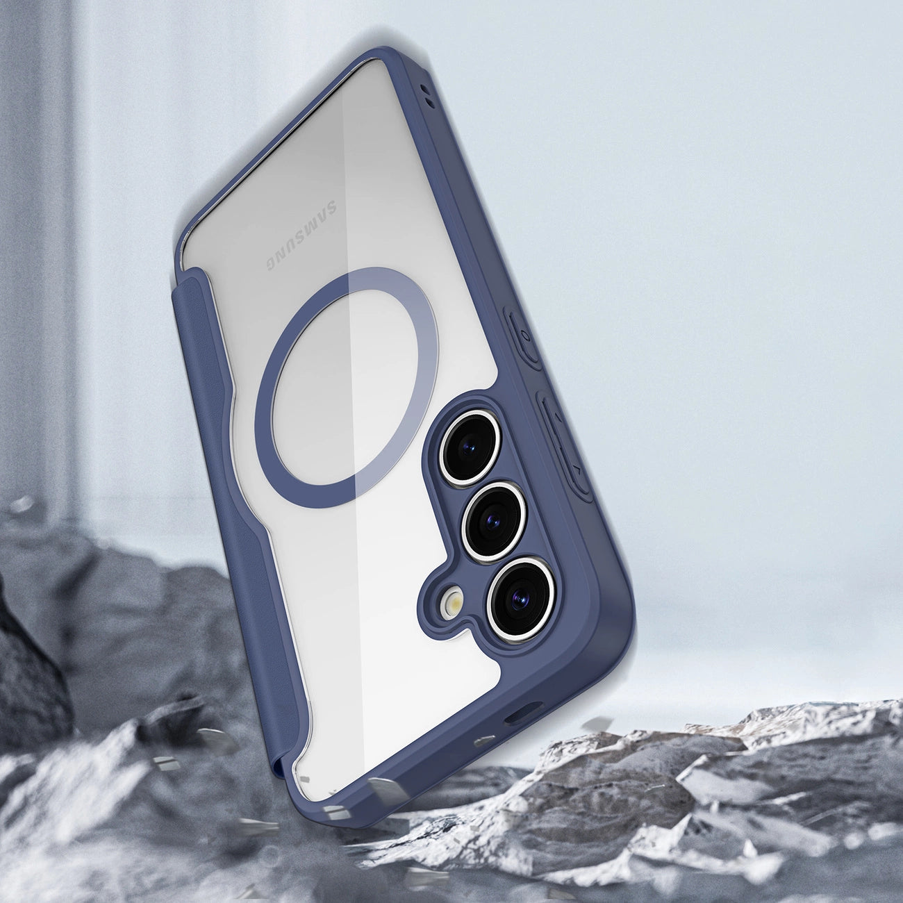 Dux Ducis Skin X Pro case for Samsung Galaxy S25 with MagSafe and wallet - blue_2