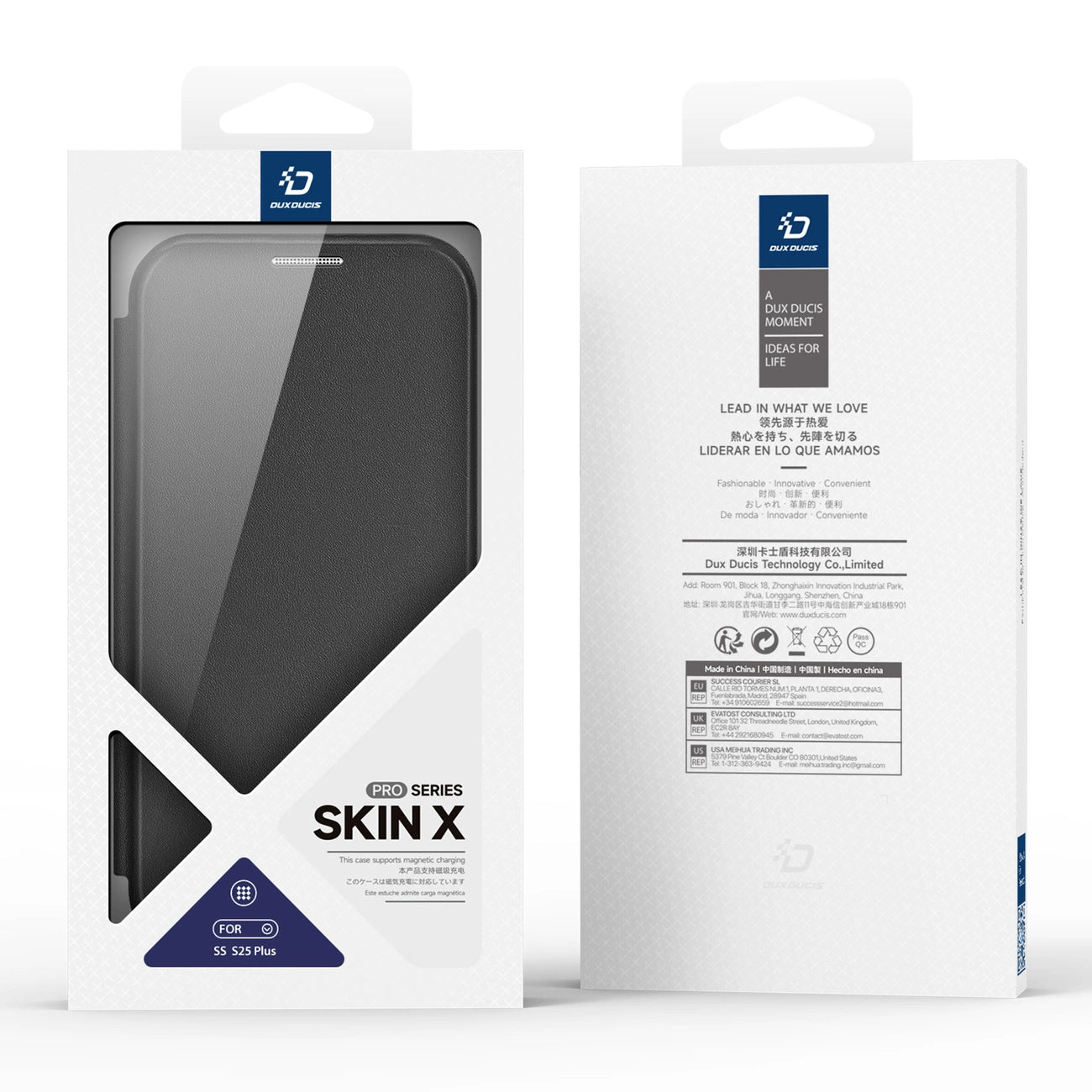 Dux Ducis Skin X Pro case for Samsung Galaxy S25+ with MagSafe and wallet - black_13