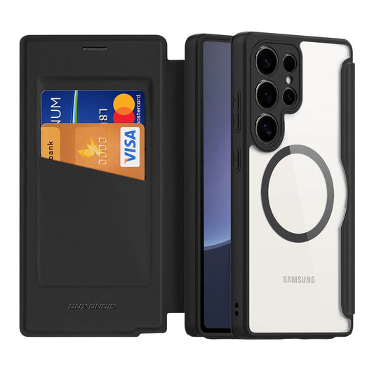 Dux Ducis Skin X Pro Case for Samsung Galaxy S25 Ultra with MagSafe and Wallet - Black_0