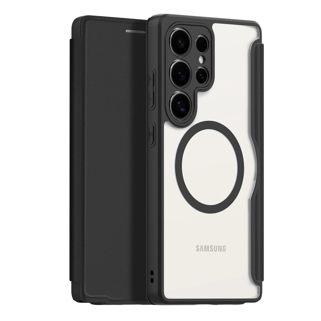 Dux Ducis Skin X Pro Case for Samsung Galaxy S25 Ultra with MagSafe and Wallet - Black_11